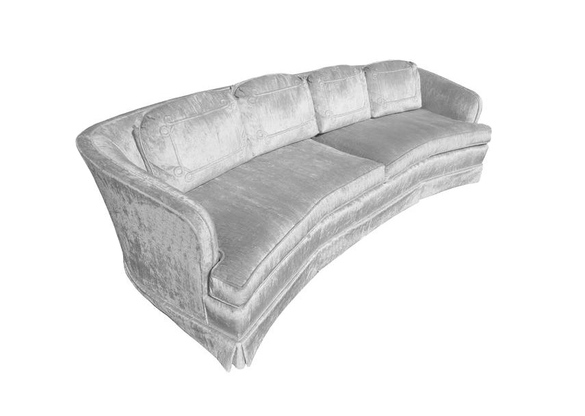 Ethan allen deals velvet sofa