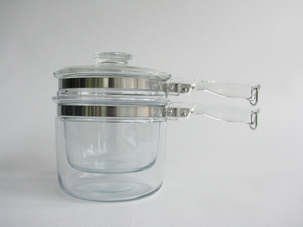 Vintage Pyrex Flameware SET of 3 Stovetop Glass 