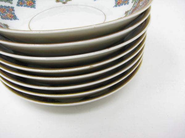 Antique Haviland Limoges France Cashmere Porcelain Small Bowls with Gold Trim - 10 Pieces