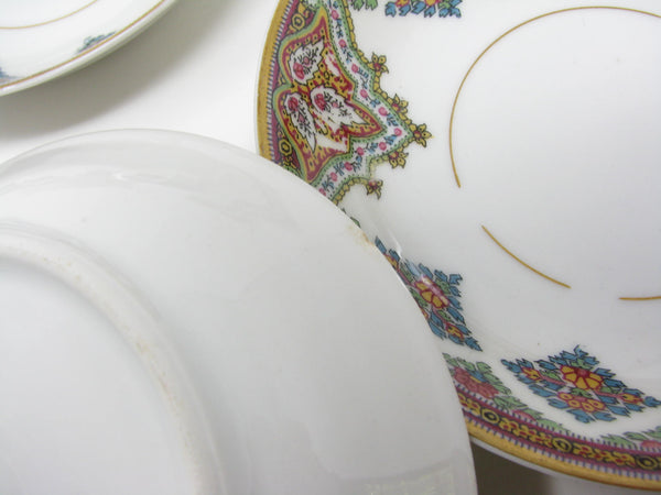 Antique Haviland Limoges France Cashmere Porcelain Small Bowls with Gold Trim - 10 Pieces