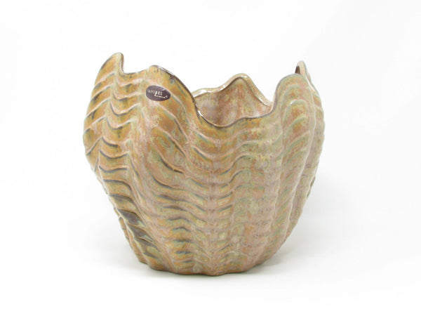 Contemporary Large Shell Shaped Ceramic Planter by Sanibel Home