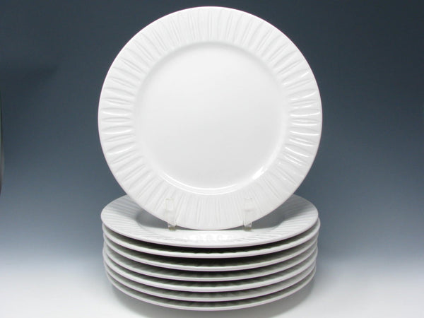 Dansk The Burbs Lily White Stoneware Dinner Plates - 8 Pieces