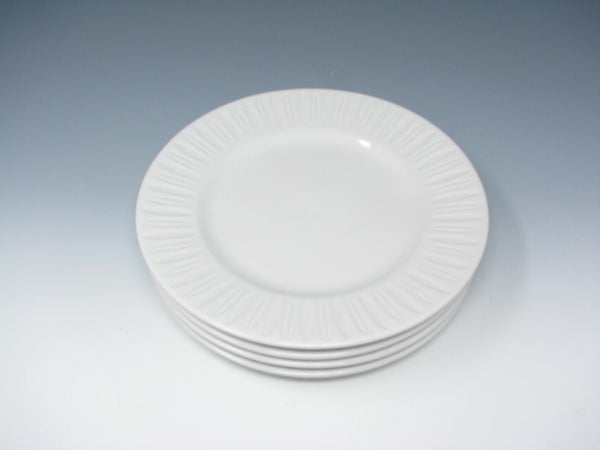 Dansk The Burbs Lily White Stoneware Salad Plates - 4 Pieces