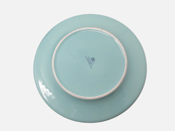 Fapor Portugal FP Delmar Turquoise Dinner Plates with Raised Dots - 2 Pieces