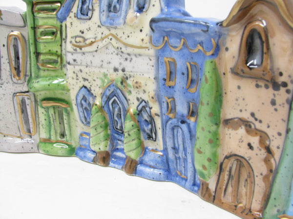 Heather Goldminc Blue Sky ClayWorks Pottery Village Shaped Menorah