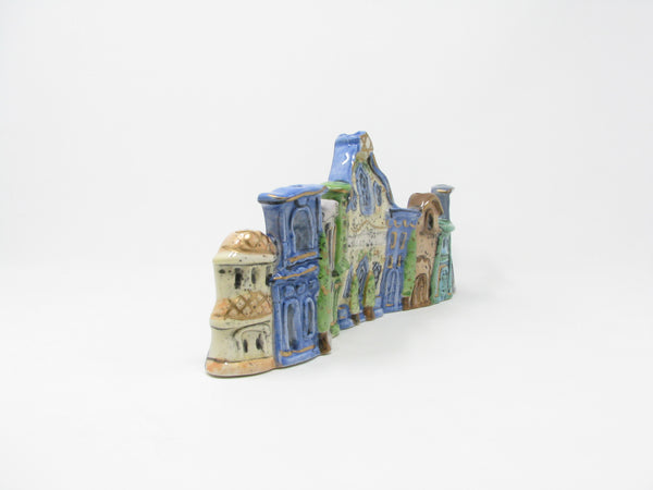 Heather Goldminc Blue Sky ClayWorks Pottery Village Shaped Menorah