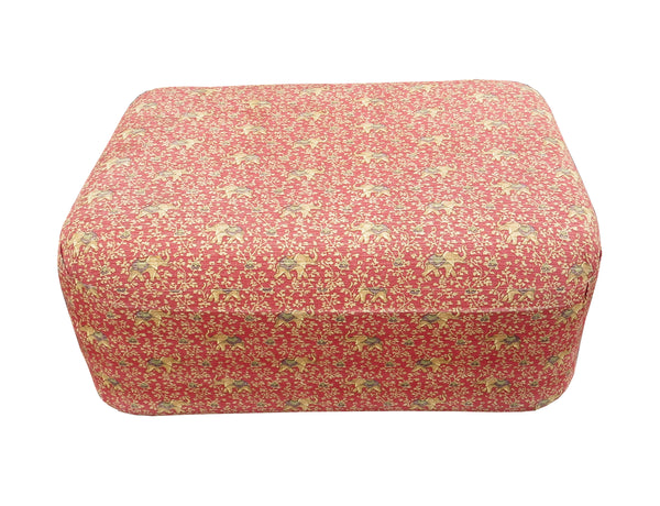 Large Vintage Floating Ottoman on Casters