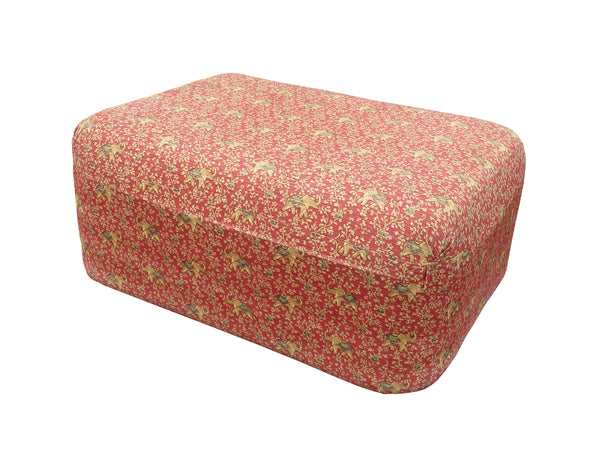 Large Vintage Floating Ottoman on Casters