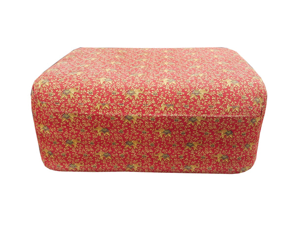 Large Vintage Floating Ottoman on Casters