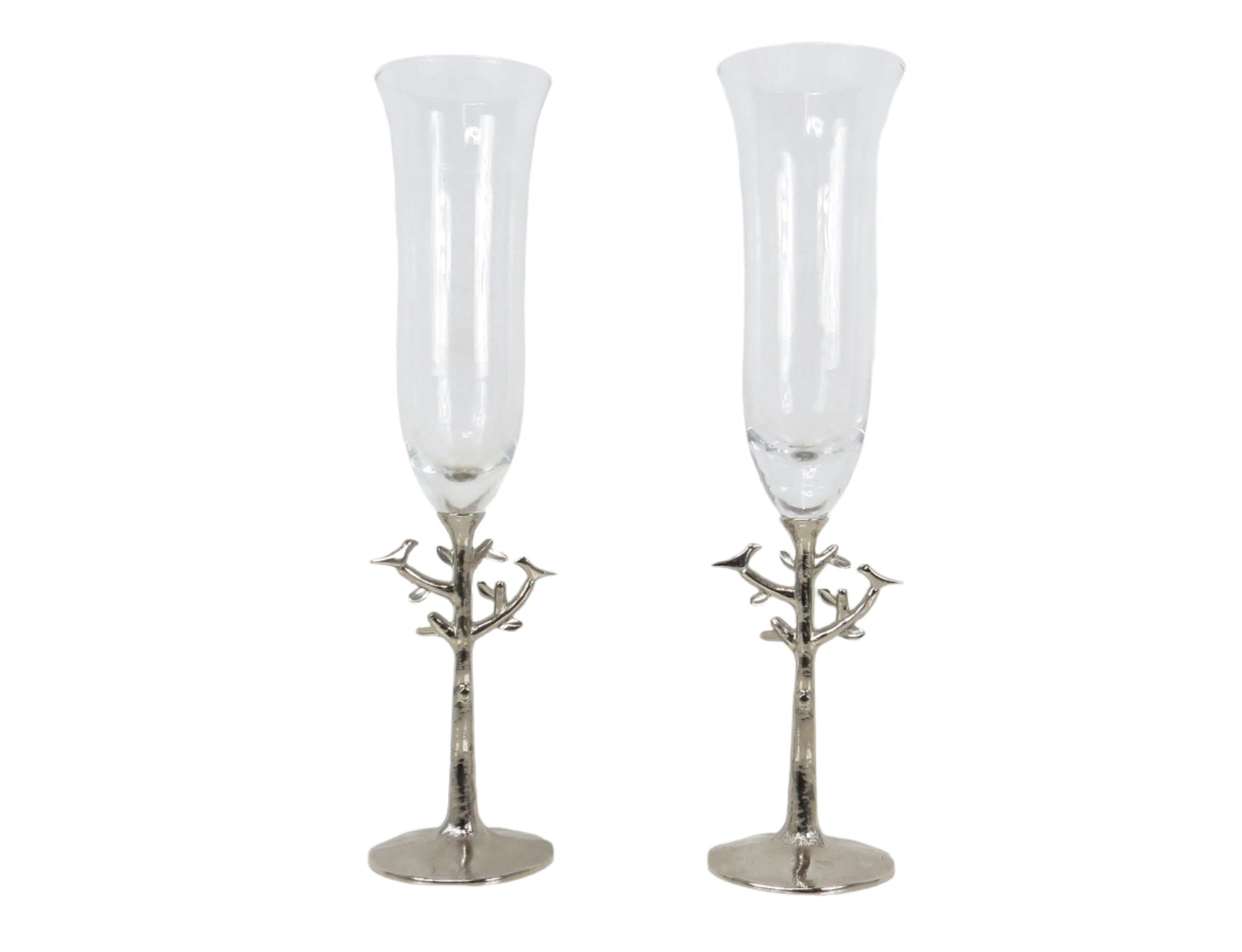 Michael Aram Tree of Life Champagne Toasting Flutes - a Pair