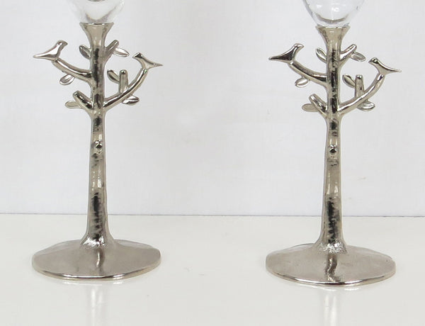 Michael Aram Tree of Life Champagne Toasting Flutes - a Pair