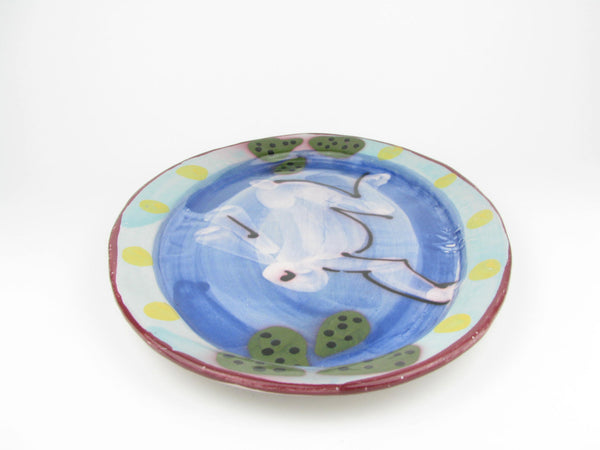 Stephen Kilborn Rabbit Studio Art Pottery Platter Made in Taos New Mexico