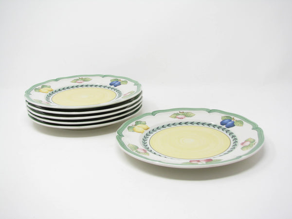 Villeroy & Boch French Garden Fleurence Scalloped Salad Plates - 6 Pieces