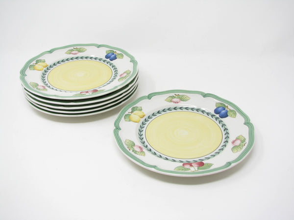 Villeroy & Boch French Garden Fleurence Scalloped Salad Plates - 6 Pieces