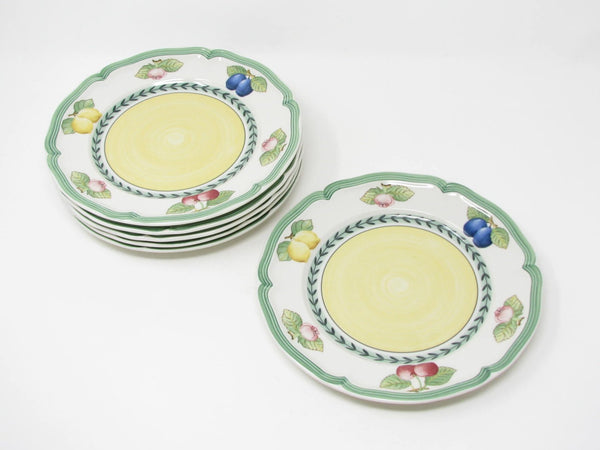 Villeroy & Boch French Garden Fleurence Scalloped Salad Plates - 6 Pieces