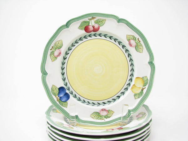 Villeroy & Boch French Garden Fleurence Scalloped Salad Plates - 6 Pieces