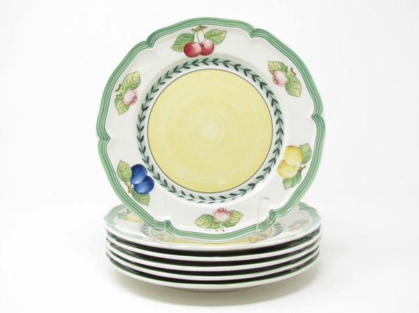 Villeroy & Boch French Garden Fleurence Scalloped Salad Plates - 6 Pieces