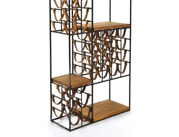 Vintage 1960s Arthur Umanoff Extra Large Wine Rack with Shelving