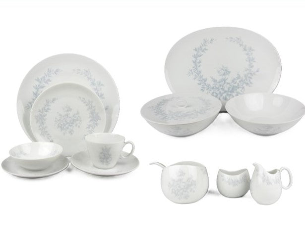 Vintage 1960s Raymond Loewy for Rosenthal Continental Rose Damask Dinn –  edgebrookhouse