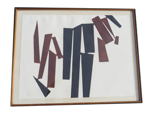 Beverly Pepper Abstract Relief Limited Edition Multi-Medium Lithograph - Signed and Numbered