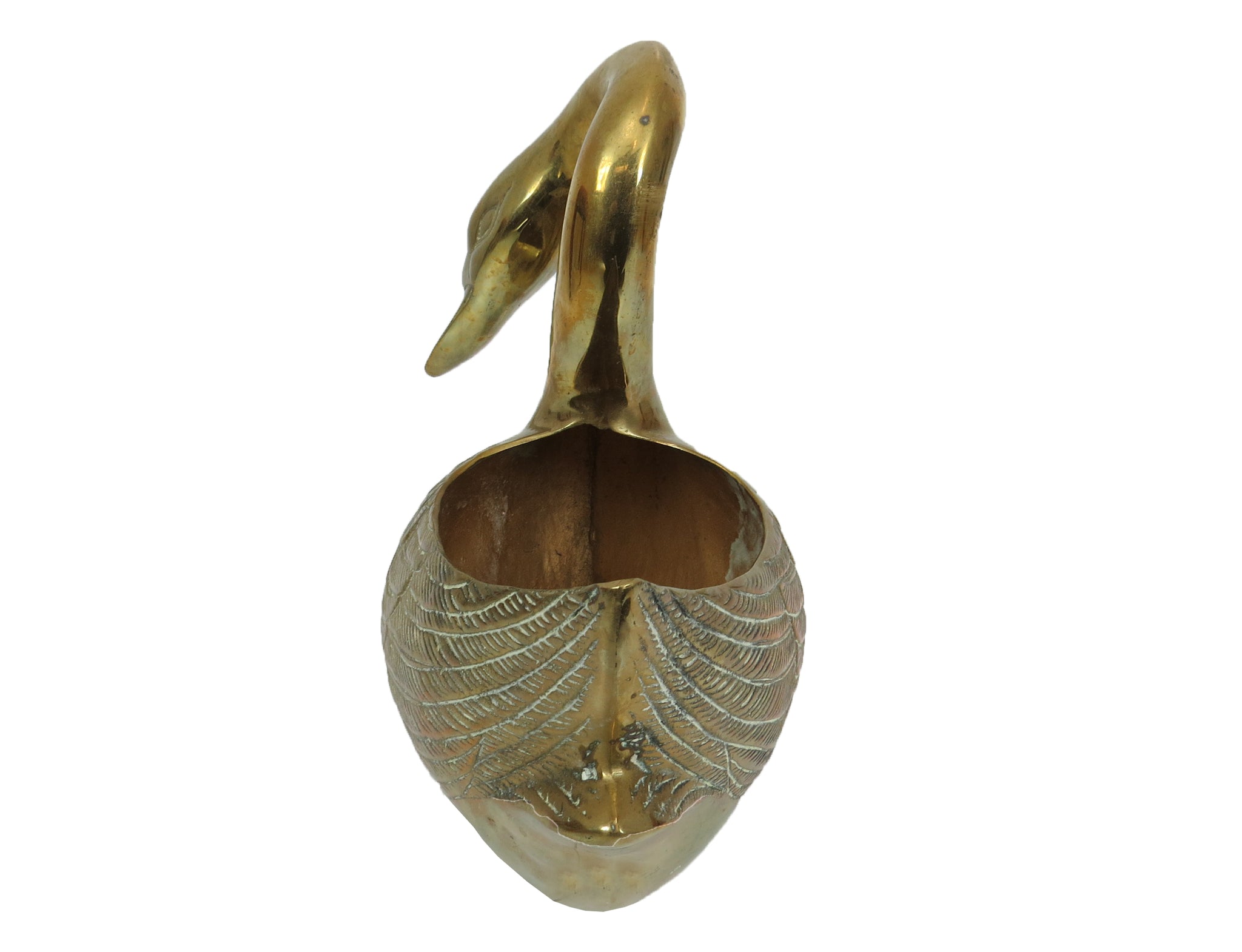 Deals Brass Swan Planters