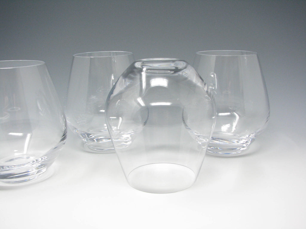 Vintage Lenox Blown Glass Stemless Wine Glasses - 4 Pieces – edgebrookhouse