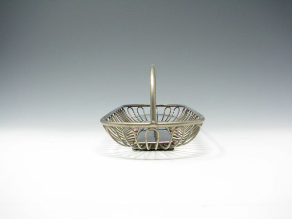 Vintage Leonard Silver Plated Metal Wire Bread Basket