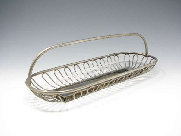 Vintage Leonard Silver Plated Metal Wire Bread Basket