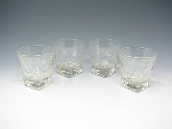 edgebrookhouse Vintage Libbey St. Regis Ice Textured Old Fashioned Glasses - 4 Pieces