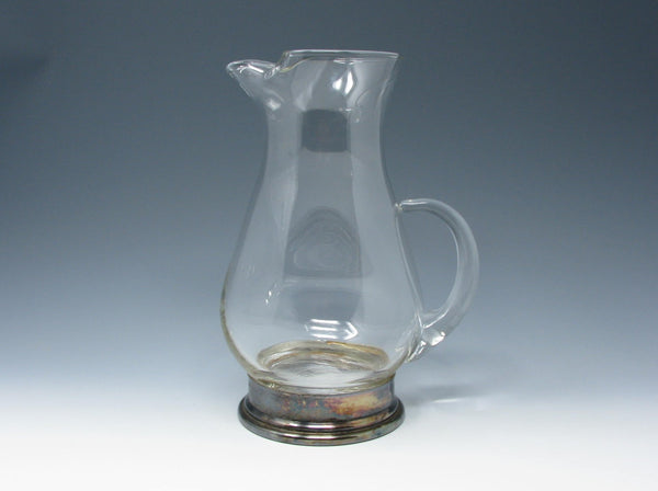 edgebrookhouse - Vintage Maurice Duchin Glass Pitcher with Silverplate Base