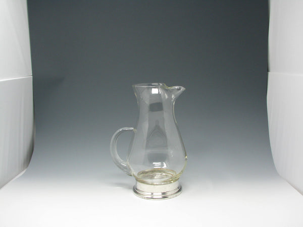 edgebrookhouse - Vintage Maurice Duchin Glass Pitcher with Silverplate Base