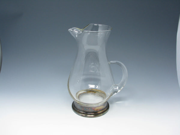 edgebrookhouse - Vintage Maurice Duchin Glass Pitcher with Silverplate Base