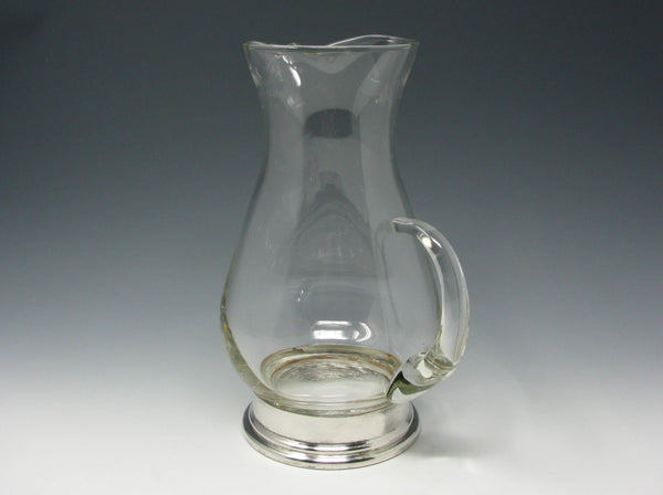 edgebrookhouse - Vintage Maurice Duchin Glass Pitcher with Silverplate Base