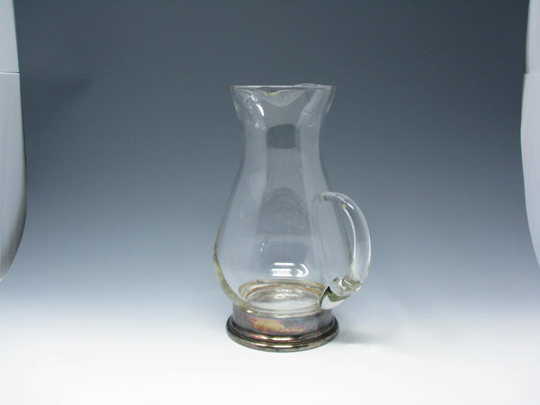 edgebrookhouse - Vintage Maurice Duchin Glass Pitcher with Silverplate Base