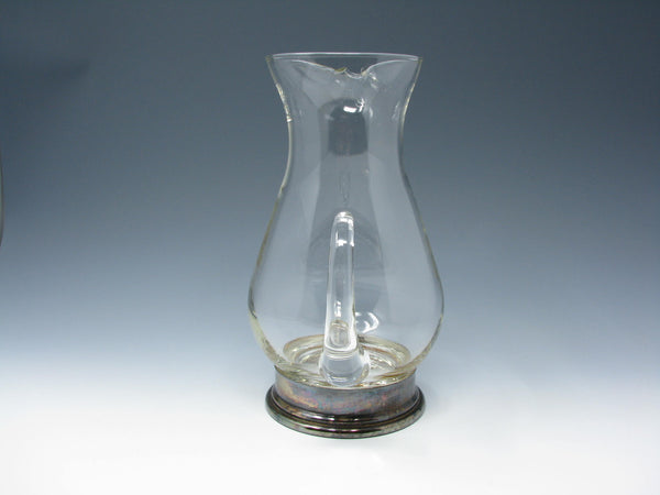 edgebrookhouse - Vintage Maurice Duchin Glass Pitcher with Silverplate Base