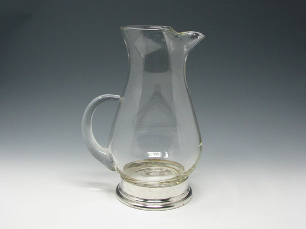 edgebrookhouse - Vintage Maurice Duchin Glass Pitcher with Silverplate Base