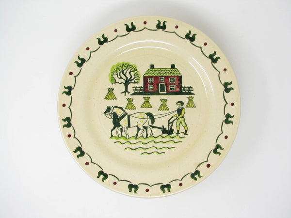 edgebrookhouse Vintage Metlox Poppytrail Homestead Provincial Dinner Plates - 9 Pieces