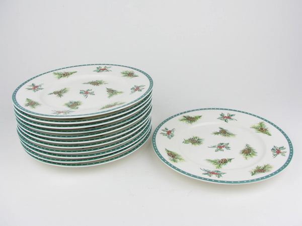 Vintage Mikasa Ultima Christmas Wish Holiday Salad Plates - 12 Pieces