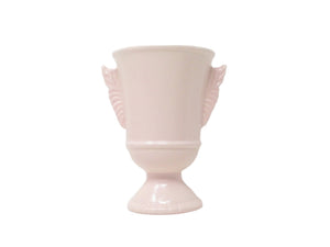 Vintage Red Wing Pink Pottery Vase with Wings 1090