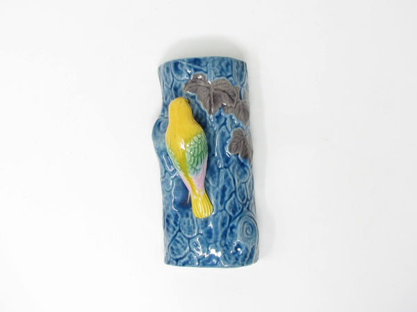 Vintage Wall Pocket Planter Made in Japan with Yellow Bird - 2 Available