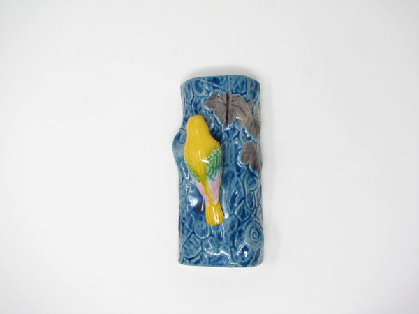 Vintage Wall Pocket Planter Made in Japan with Yellow Bird - 2 Available