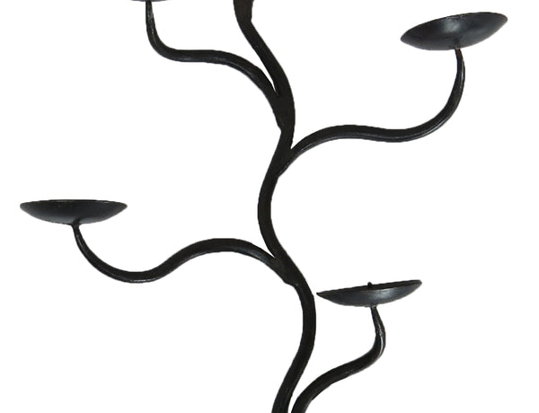 edgebrookhouse - Vintage Wrought Iron 5-Light Candle Sconces - a Pair