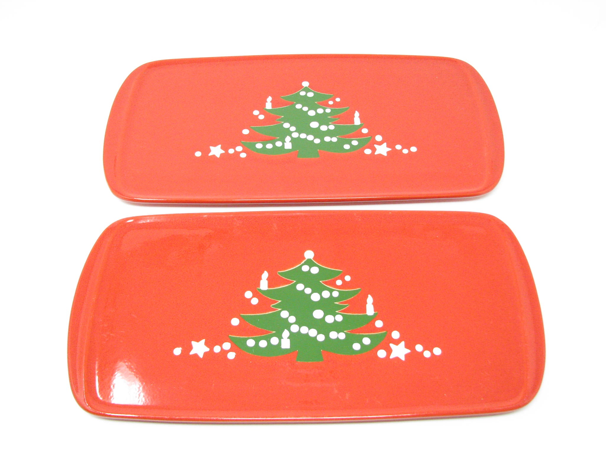 Outlet Waechtersbach Red Christmas Tree 5 Piece Set of 10