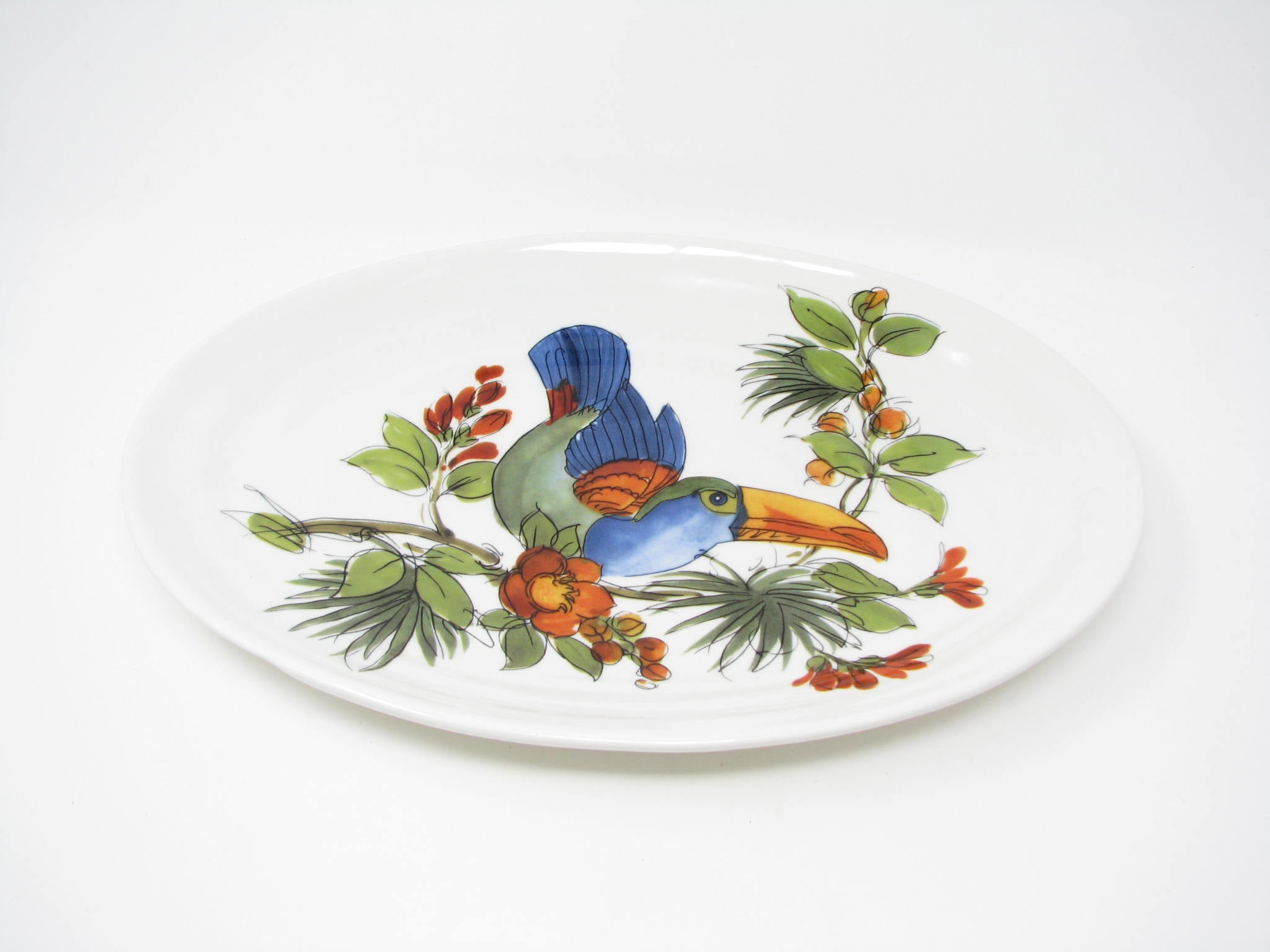 Ceramica Cuore Handmade Italian Ceramic Serving Platter with Tropical –  edgebrookhouse