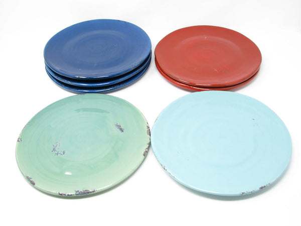 edgebrookhouse - Fortunata Handcrafted Italian Ceramic Salad Plates - 7 Pieces