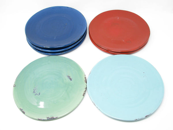 edgebrookhouse - Fortunata Handcrafted Italian Ceramic Salad Plates - 7 Pieces