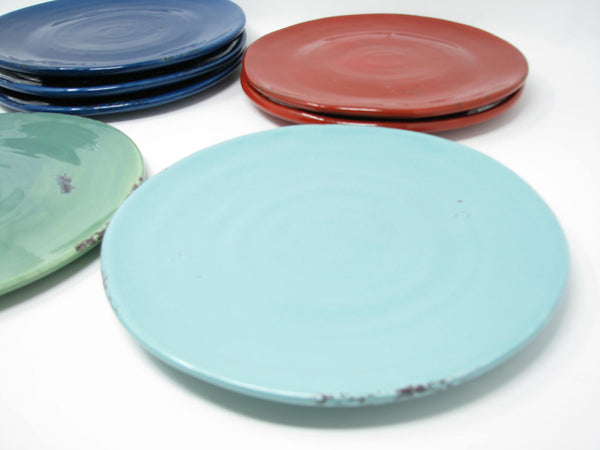 edgebrookhouse - Fortunata Handcrafted Italian Ceramic Salad Plates - 7 Pieces