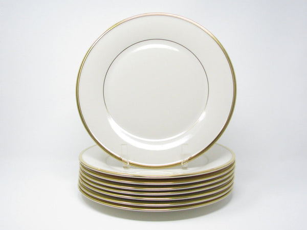 edgebrookhouse - Lenox Eternal 40 Piece Ivory Bone China Dinnerware Set with Gold Trim - Service for 8