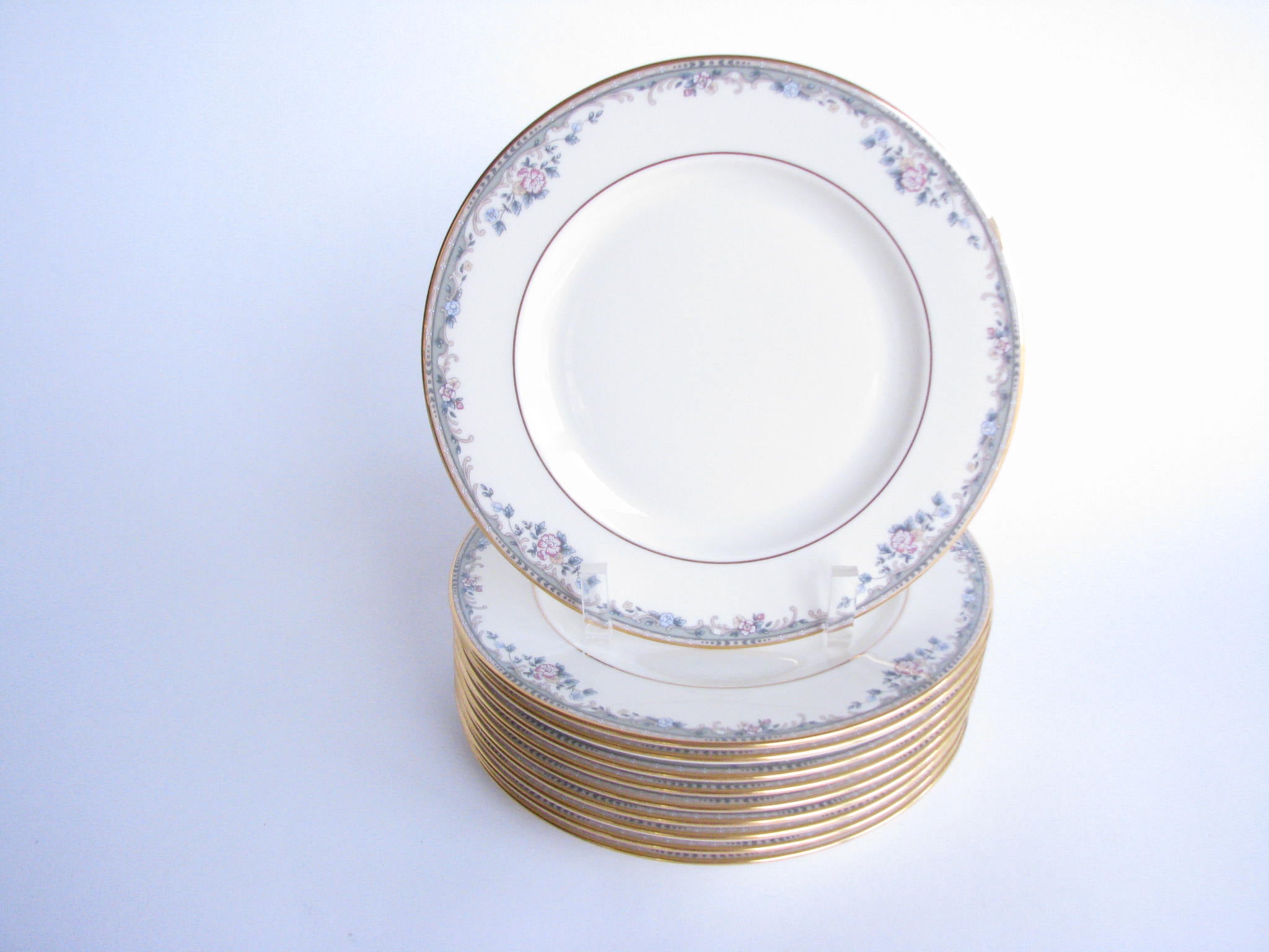 Vintage Lenox Spring Vista Fine Bone China Salad Plates - Set of 10 –  edgebrookhouse