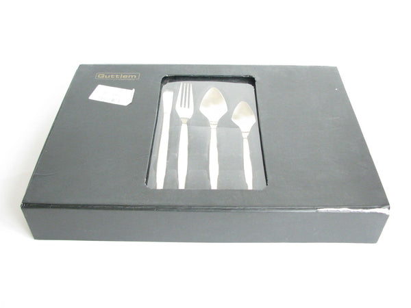 edgebrookhouse - Modern Guttlem Germany Gold Brushed Stainless Steel Flatware Set - 24 Pieces